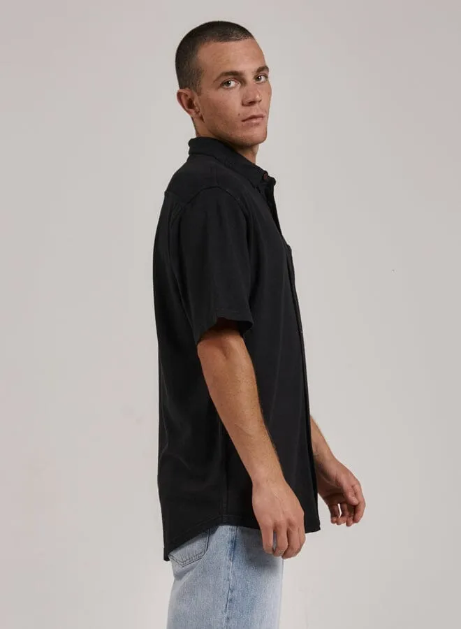 Hemp Thrills Oversized Short Sleeve Jersey Shirt - Black sold by Thrills product image thumbnail 4