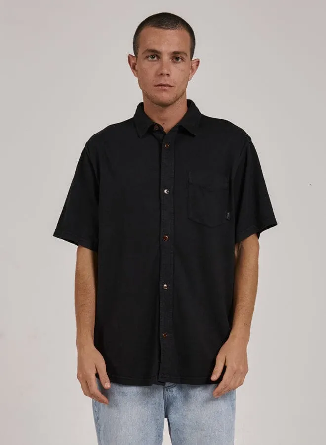 Hemp Thrills Oversized Short Sleeve Jersey Shirt - Black sold by Thrills