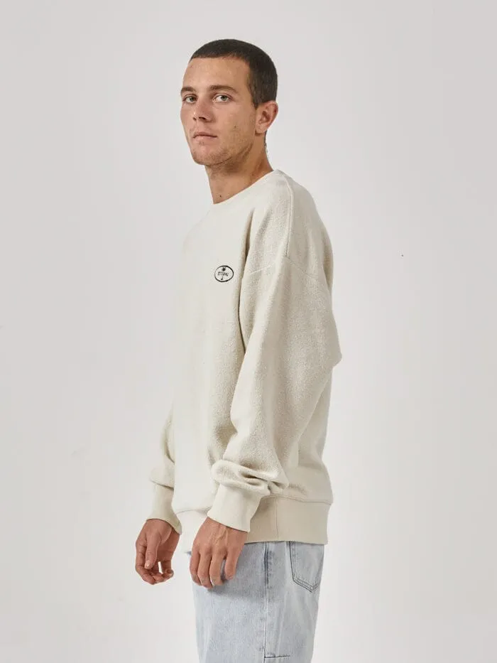 The Nature Of Reality Slouch Crew Fleece - Heritage White sold by Thrills product image thumbnail 3