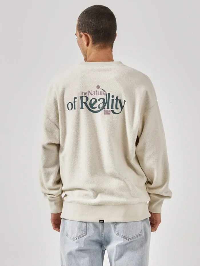The Nature Of Reality Slouch Crew Fleece - Heritage White sold by Thrills product image thumbnail 2