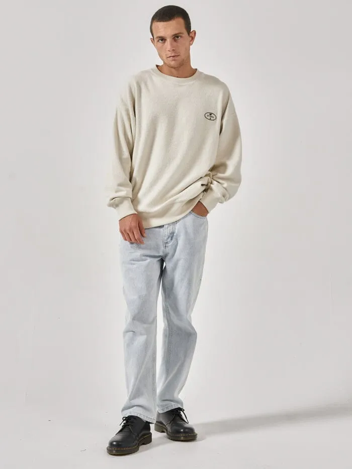 The Nature Of Reality Slouch Crew Fleece - Heritage White sold by Thrills product image thumbnail 5