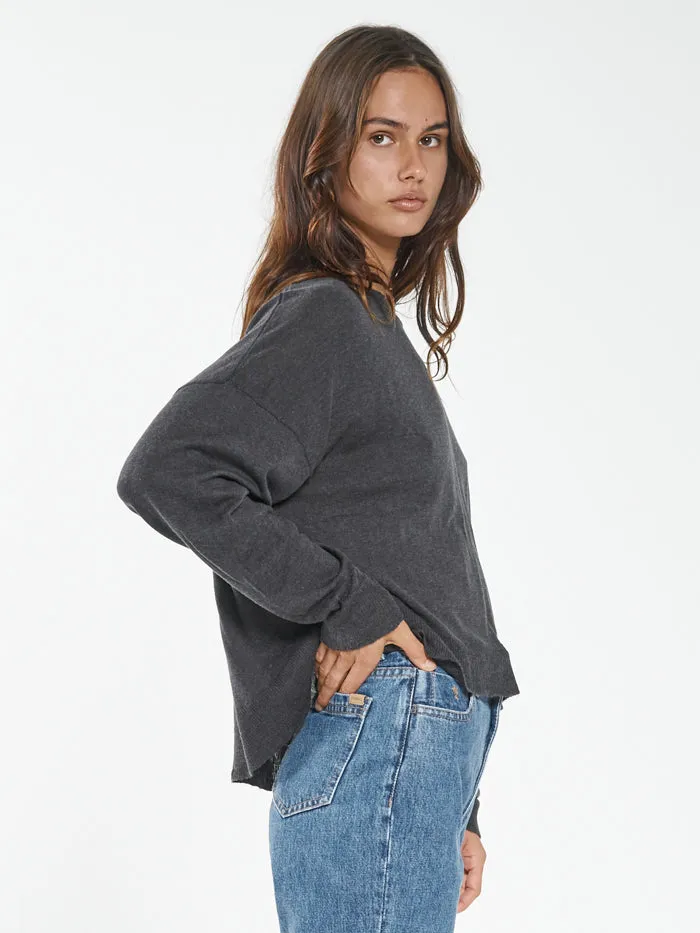 Pause Knit Pullover - Charcoal sold by Thrills product image thumbnail 2