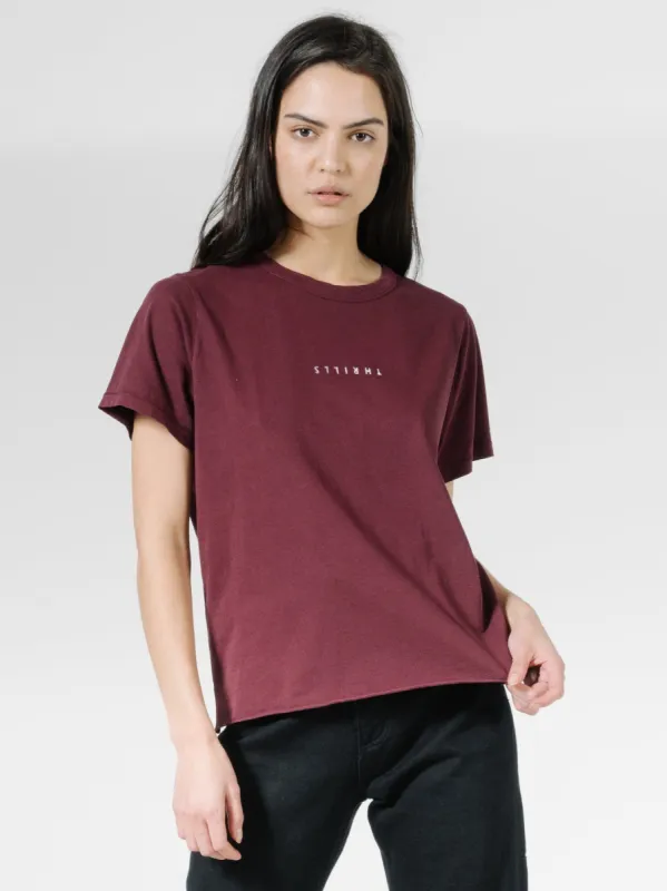 Minimal Thrills Relax Fit Tee - Blood Red sold by Thrills
