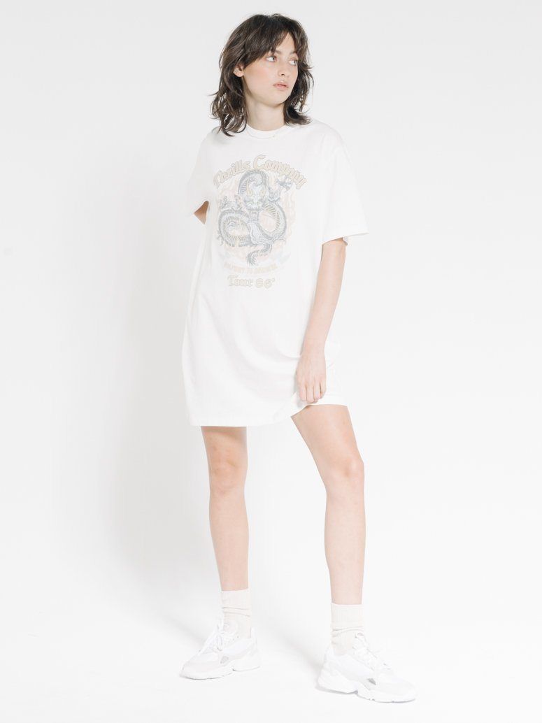Revival Merch Fit Tee Dress - Dirty White sold by Thrills product image thumbnail 2