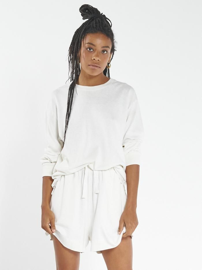 Hemp Long Sleeve Tee - Dirty White sold by Thrills product image thumbnail 4