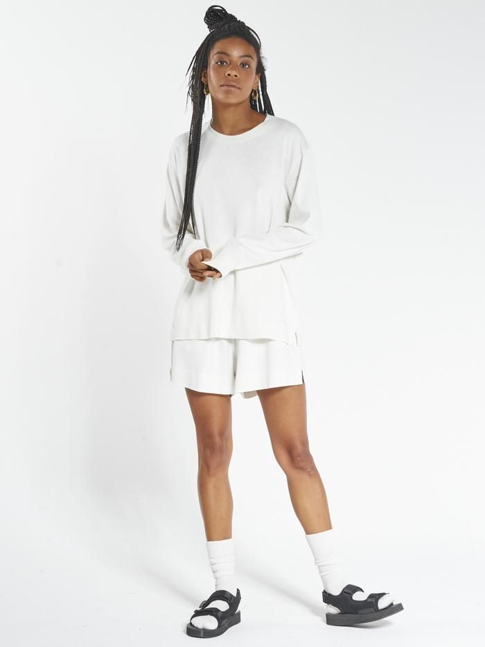Hemp Long Sleeve Tee - Dirty White sold by Thrills product image thumbnail 5