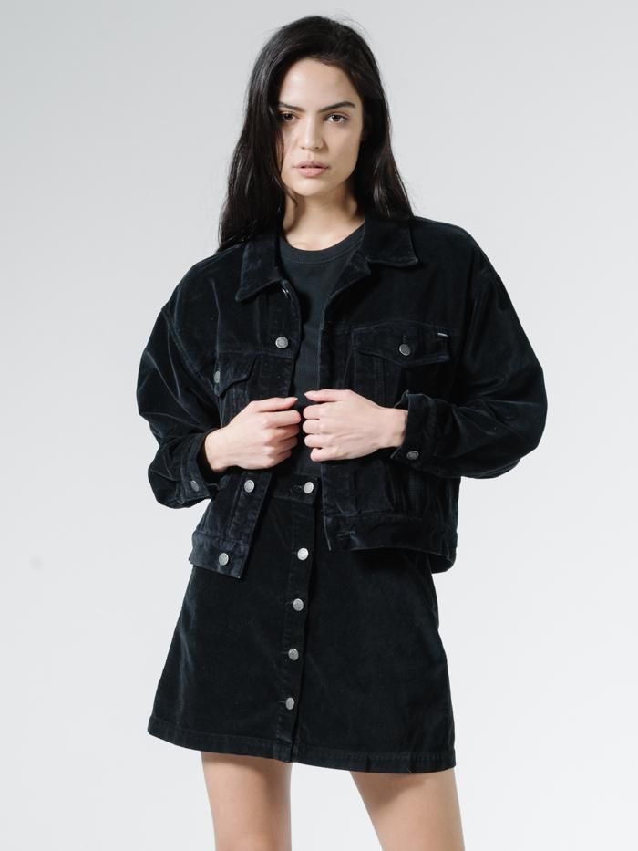 Jessie Velvet Jacket - Black sold by Thrills product image thumbnail 4