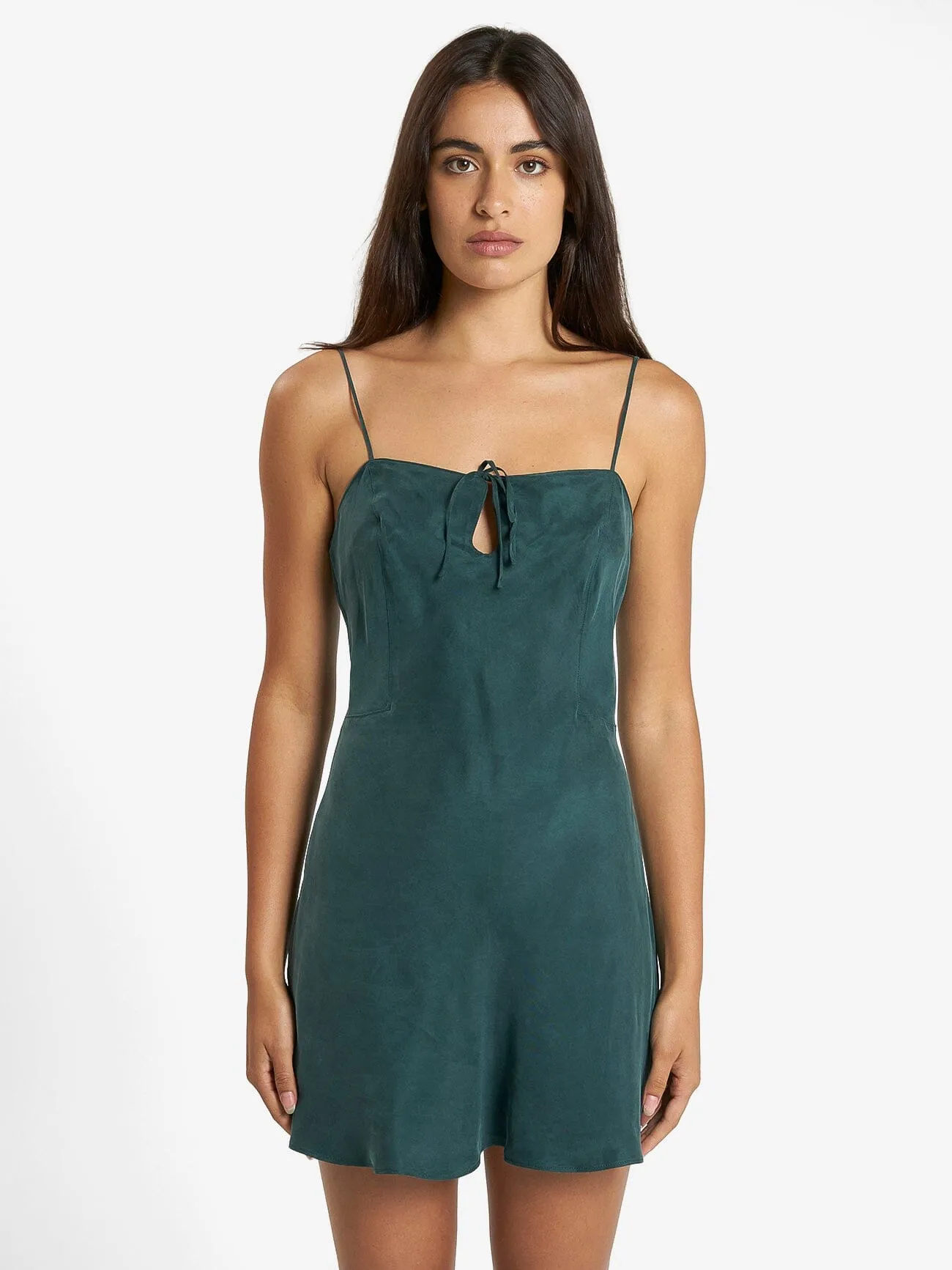 Fairmont Mini Slip Dress - Jasper Green sold by Thrills product image thumbnail 2
