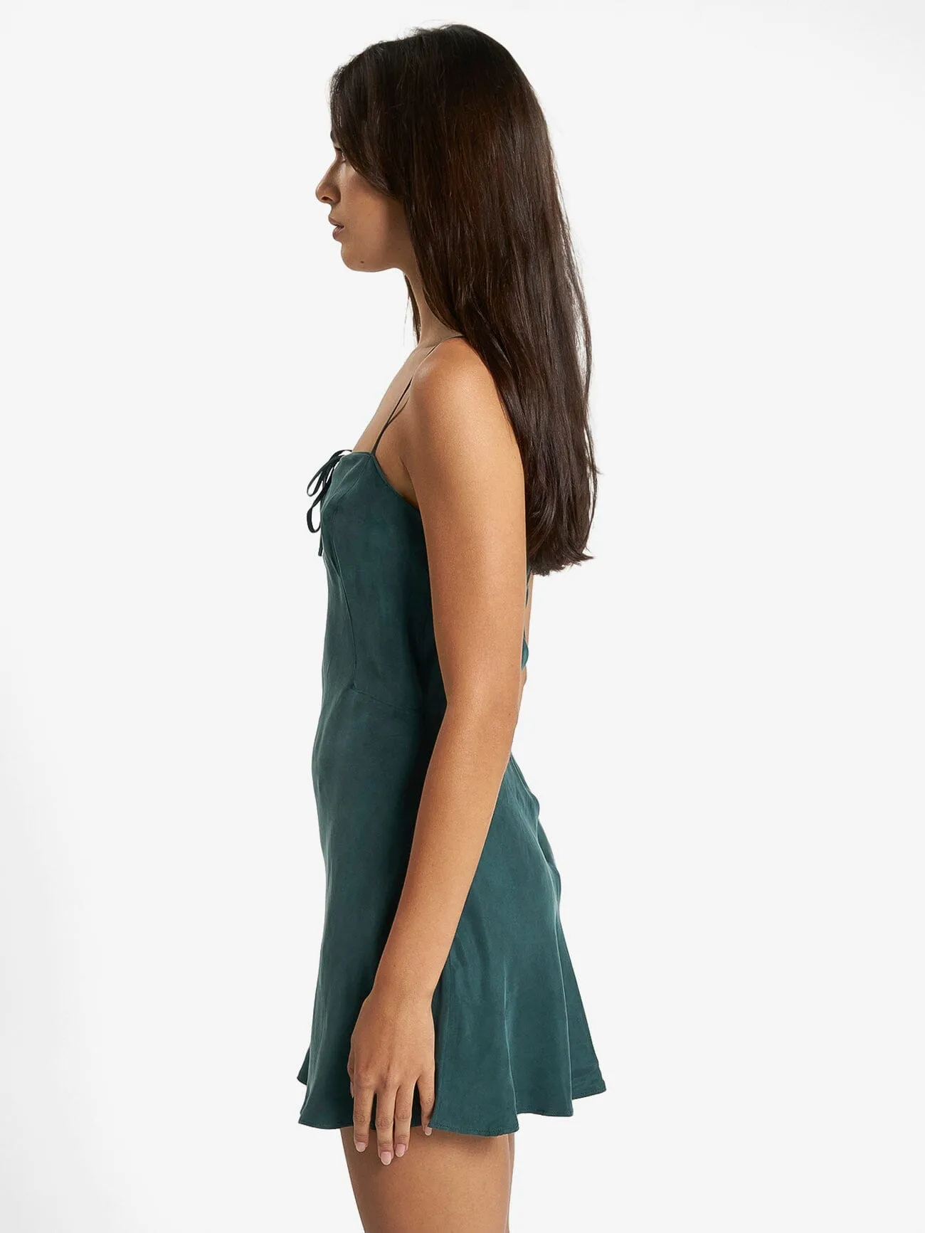 Fairmont Mini Slip Dress - Jasper Green sold by Thrills product image thumbnail 4