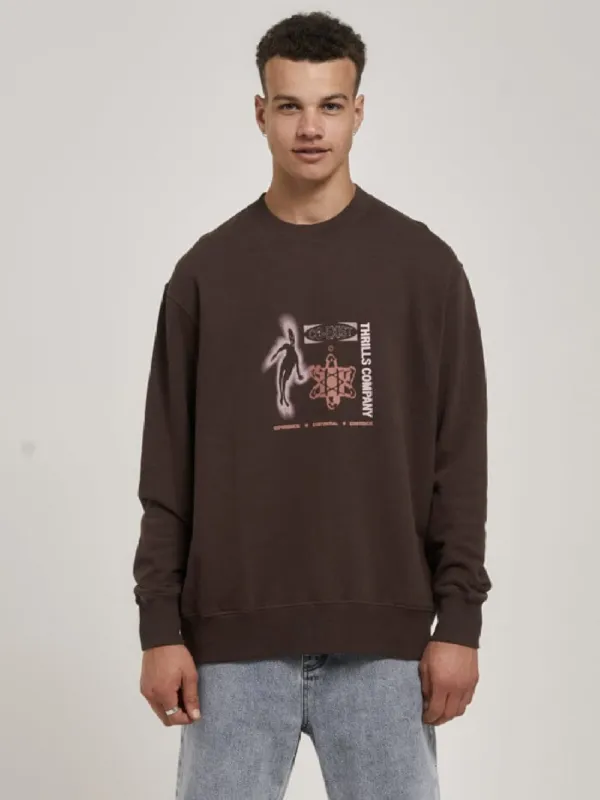 Euphoric Co-Existence Oversize Crew - Java sold by Thrills