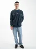 Wisdom Oversize Polar Fleece Crew - Petrol sold by Thrills