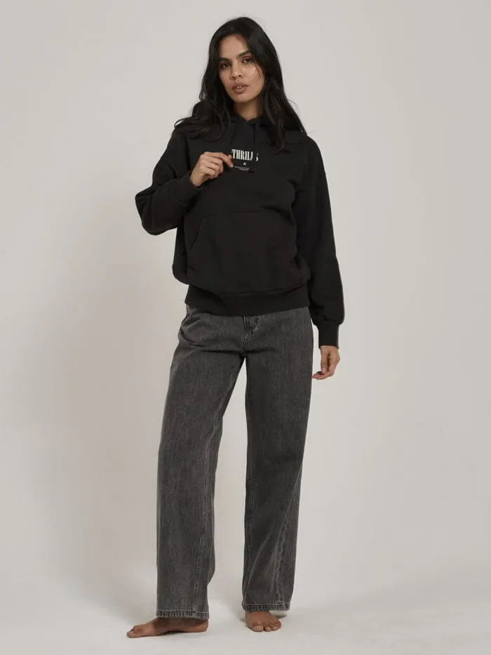 As You Are Fleece Hood - Washed Black sold by Thrills product image thumbnail 4