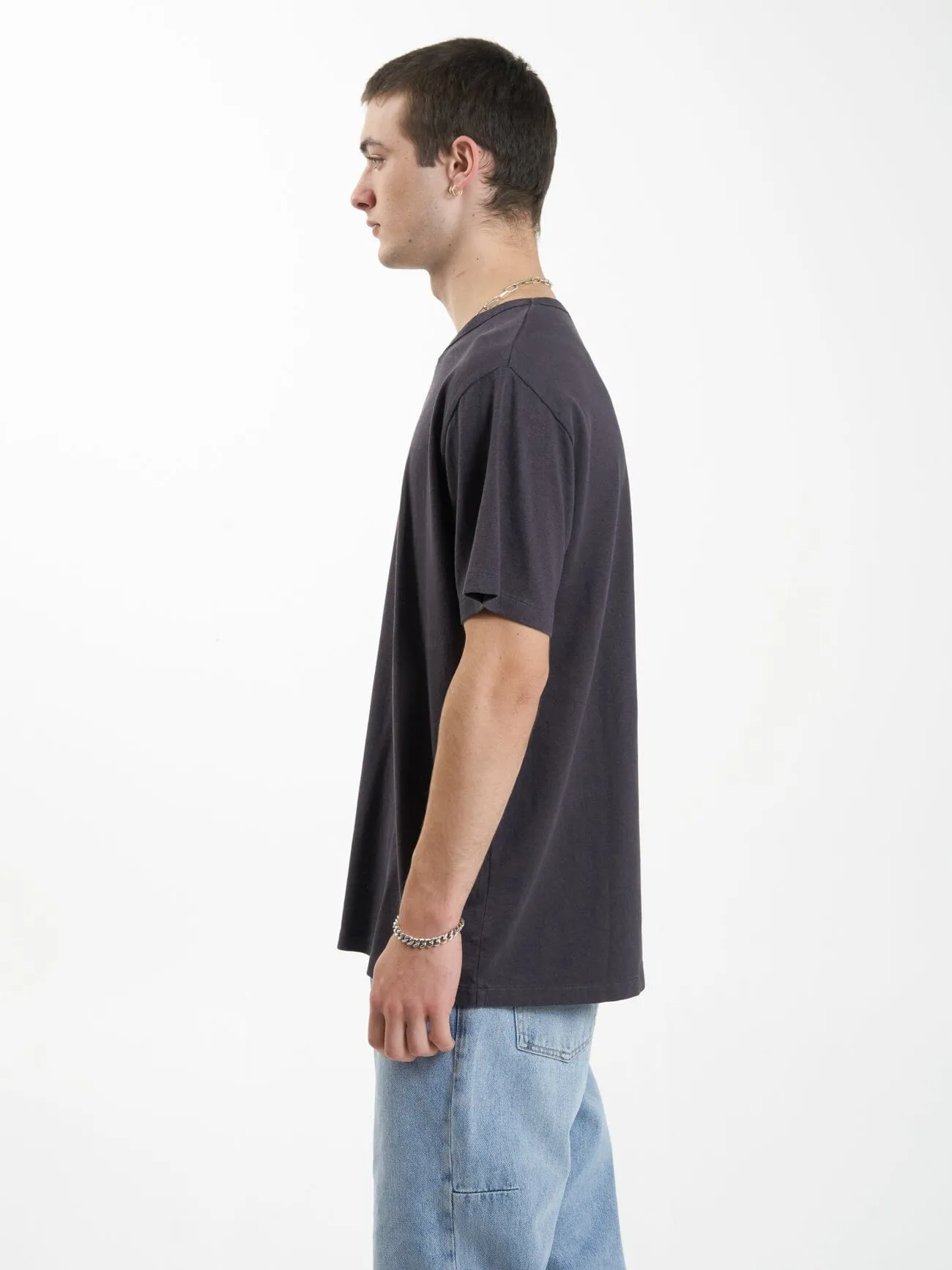Hemp Thrills Embro Merch Fit Tee - Slate sold by Thrills product image thumbnail 3