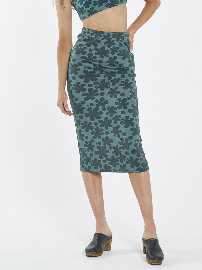 Layla Skirt - Vintage Teal sold by Thrills product image thumbnail 4
