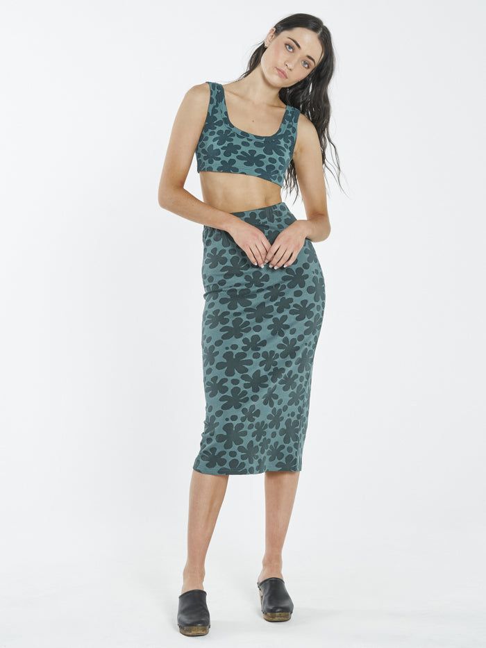 Layla Skirt - Vintage Teal sold by Thrills