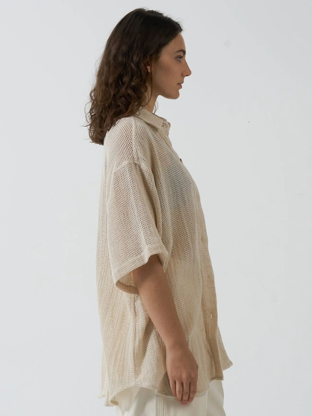 Lattice Shirt - Unbleached sold by Thrills product image thumbnail 3