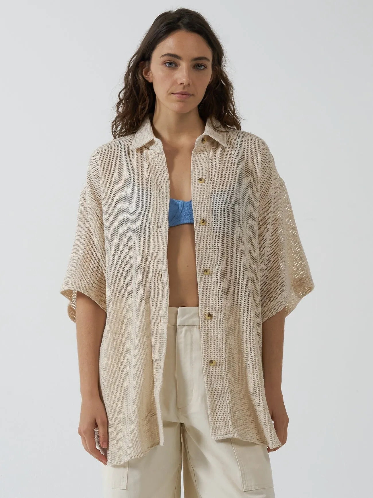 Lattice Shirt - Unbleached sold by Thrills