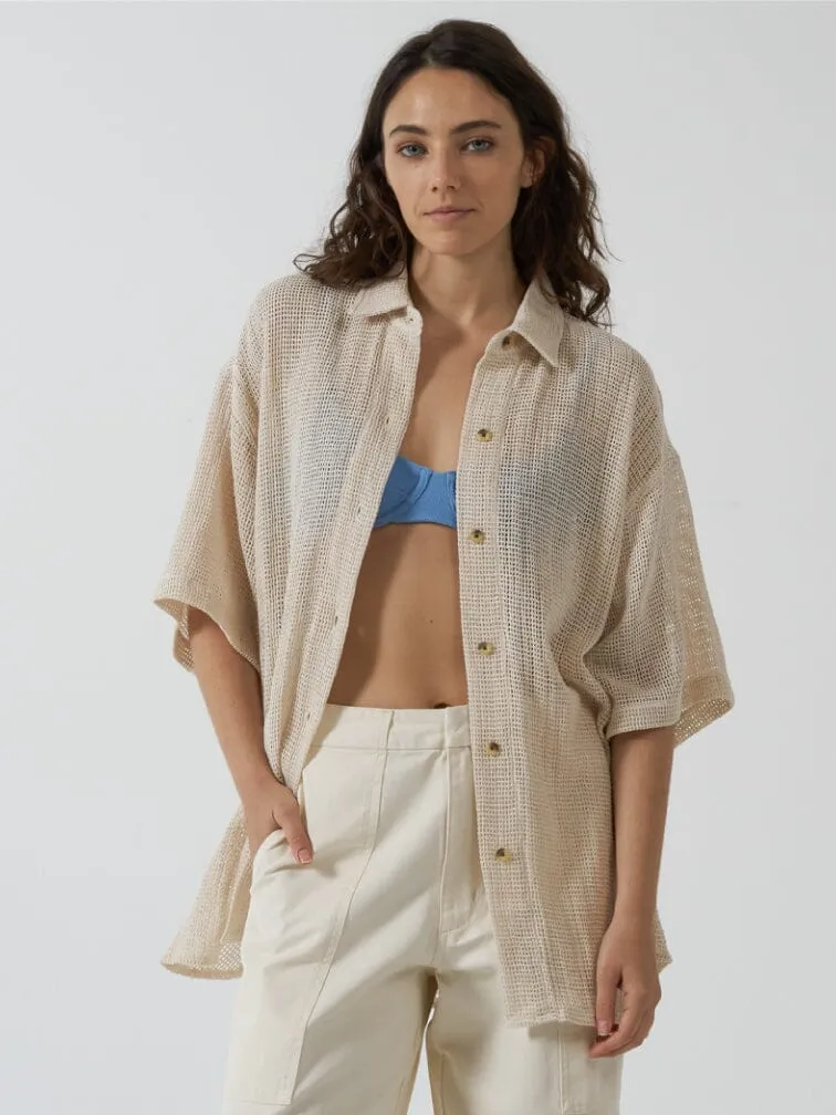 Lattice Shirt - Unbleached sold by Thrills product image thumbnail 5