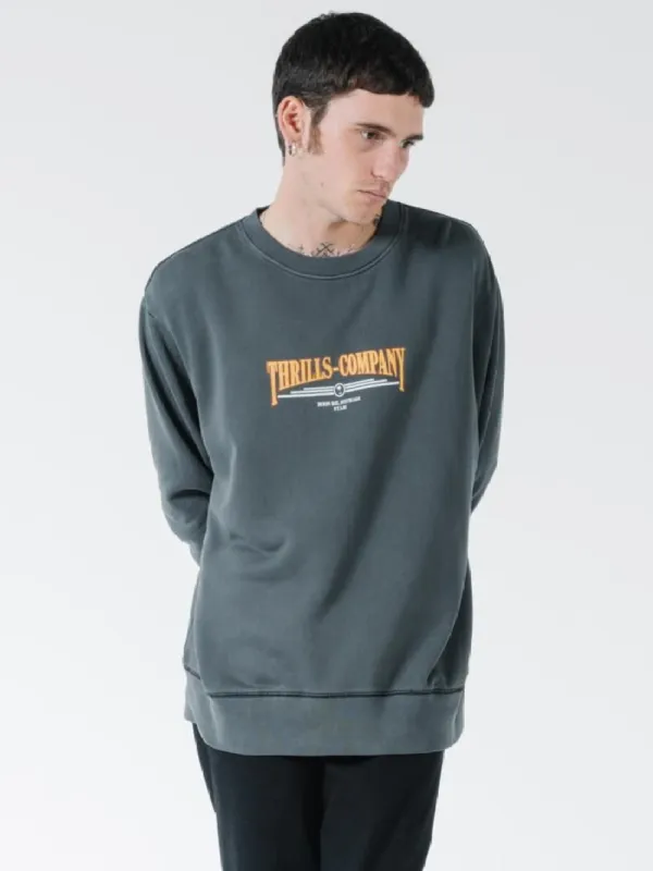 Underline Oversize Fit Crew - Merch Black sold by Thrills