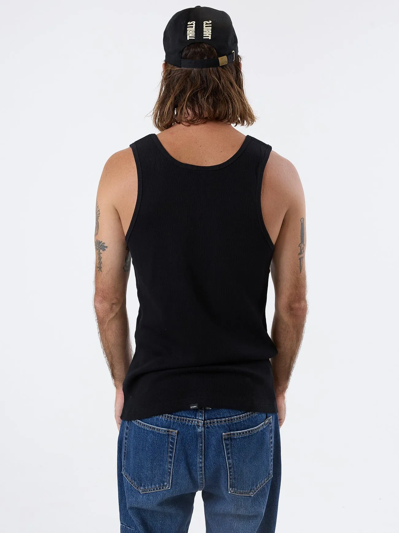 Endless Rib Tank - Black sold by Thrills product image thumbnail 2