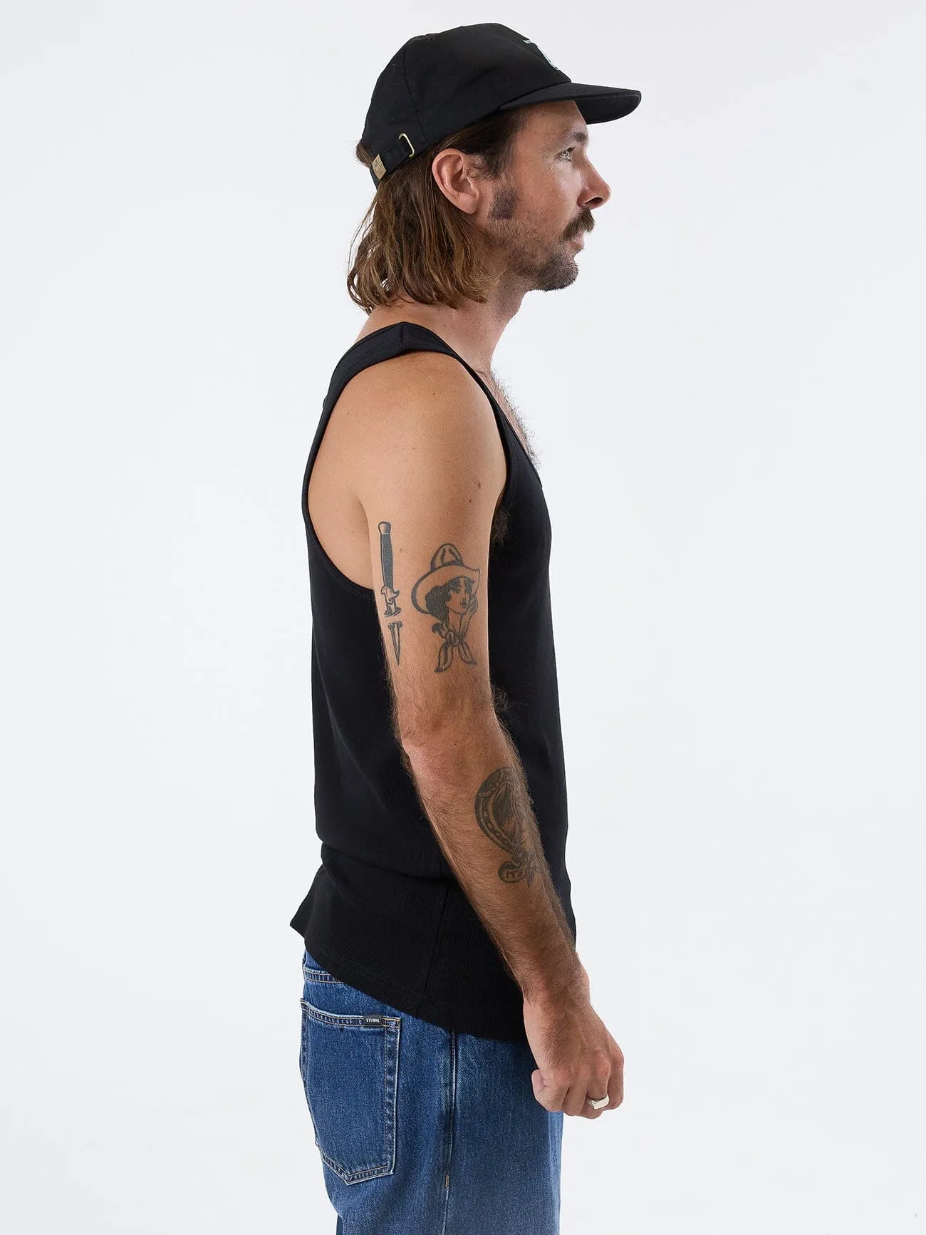 Endless Rib Tank - Black sold by Thrills product image thumbnail 3