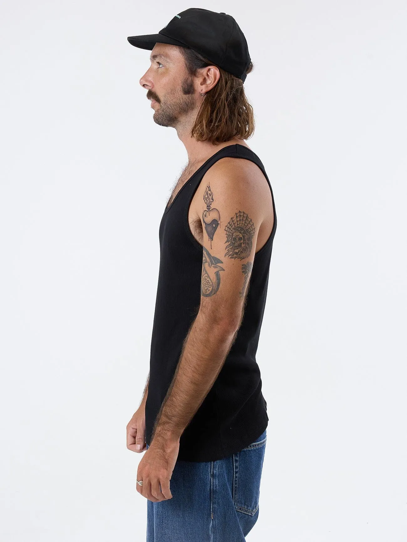 Endless Rib Tank - Black sold by Thrills product image thumbnail 4