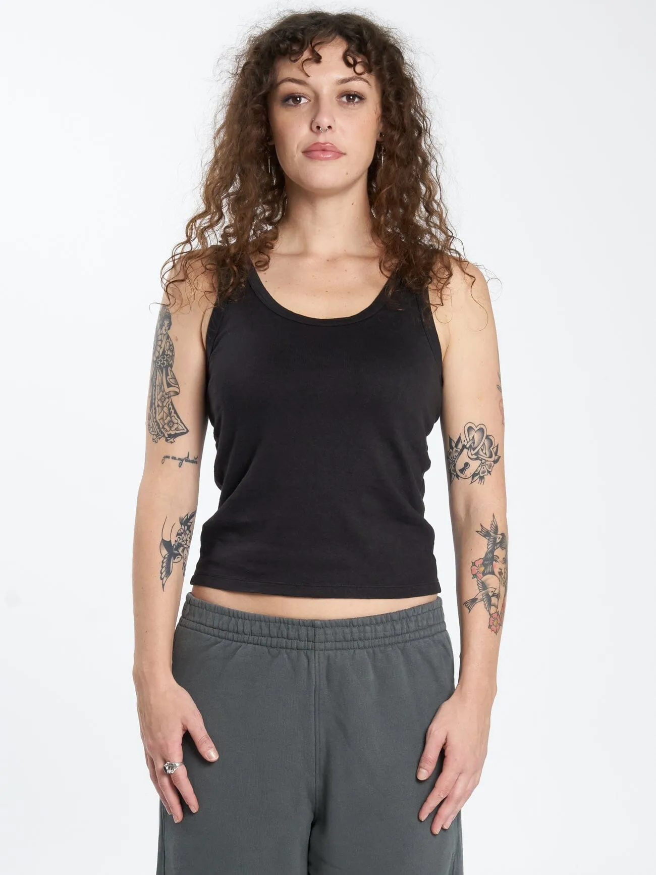 Hemp Classic Tank - Black sold by Thrills product image thumbnail 4