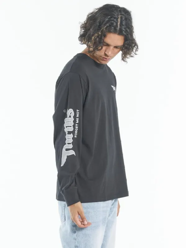 Forget Me Not Merch Fit Long Sleeve Tee - Black sold by Thrills