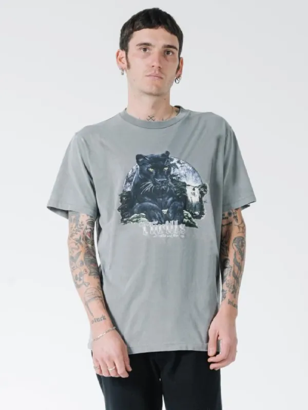 Black Moon Merch Fit Tee - Washed Grey sold by Thrills