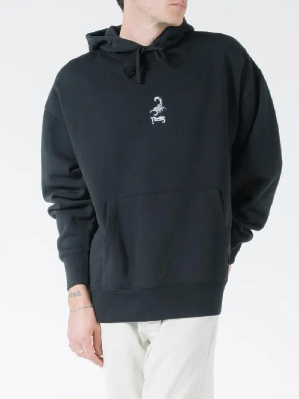 Scorpion Island Slouch Pull On Hood - Black sold by Thrills