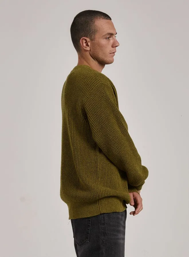 Reaction Crew Knit - Antique Moss sold by Thrills product image thumbnail 4