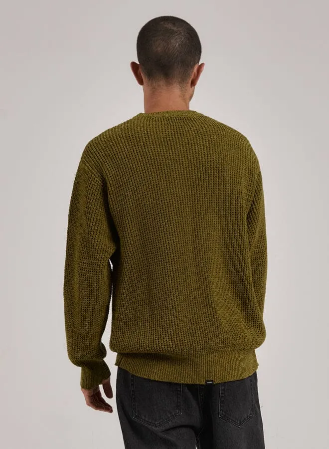 Reaction Crew Knit - Antique Moss sold by Thrills product image thumbnail 2