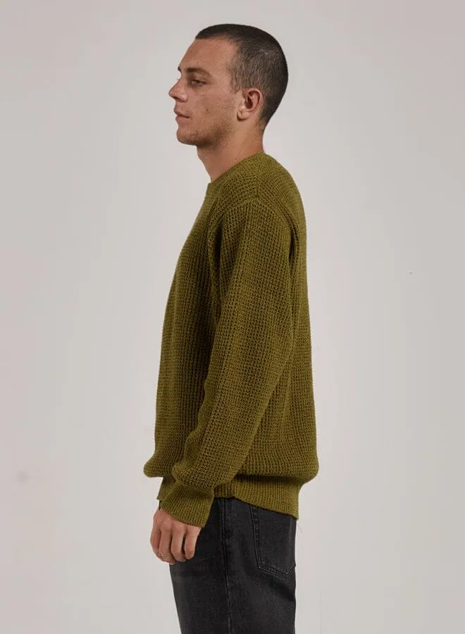 Reaction Crew Knit - Antique Moss sold by Thrills product image thumbnail 3