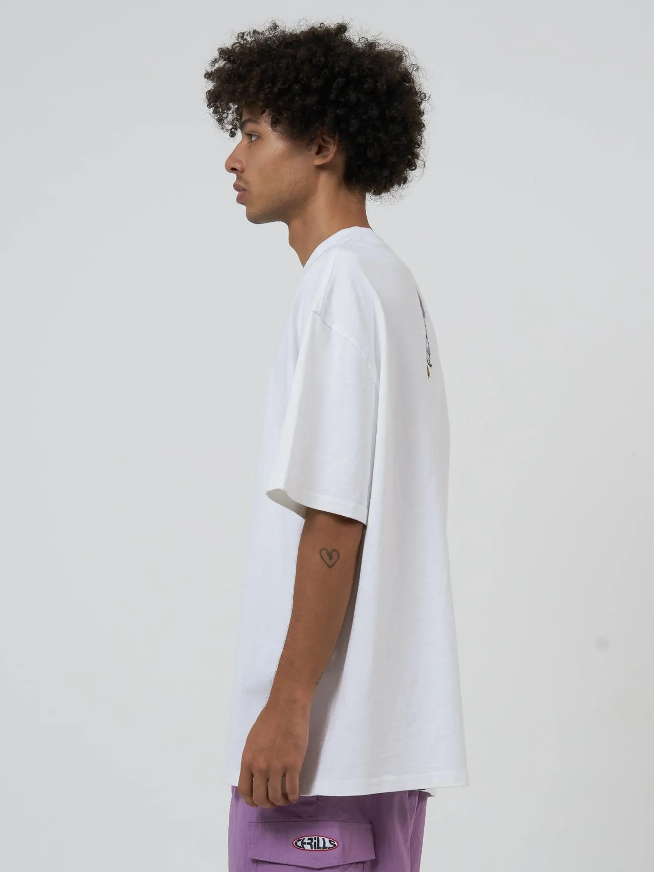 Mind Power Box Fit Oversize Tee - White sold by Thrills product image thumbnail 4
