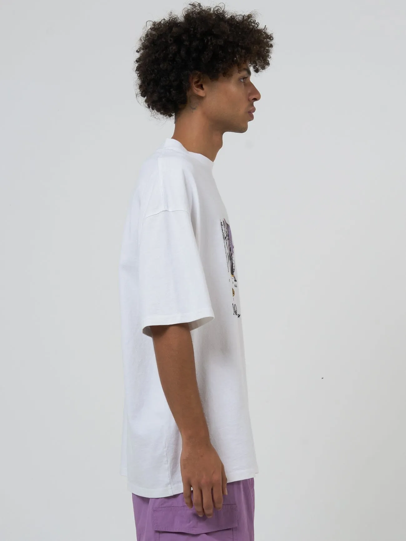 Mind Power Box Fit Oversize Tee - White sold by Thrills product image thumbnail 3