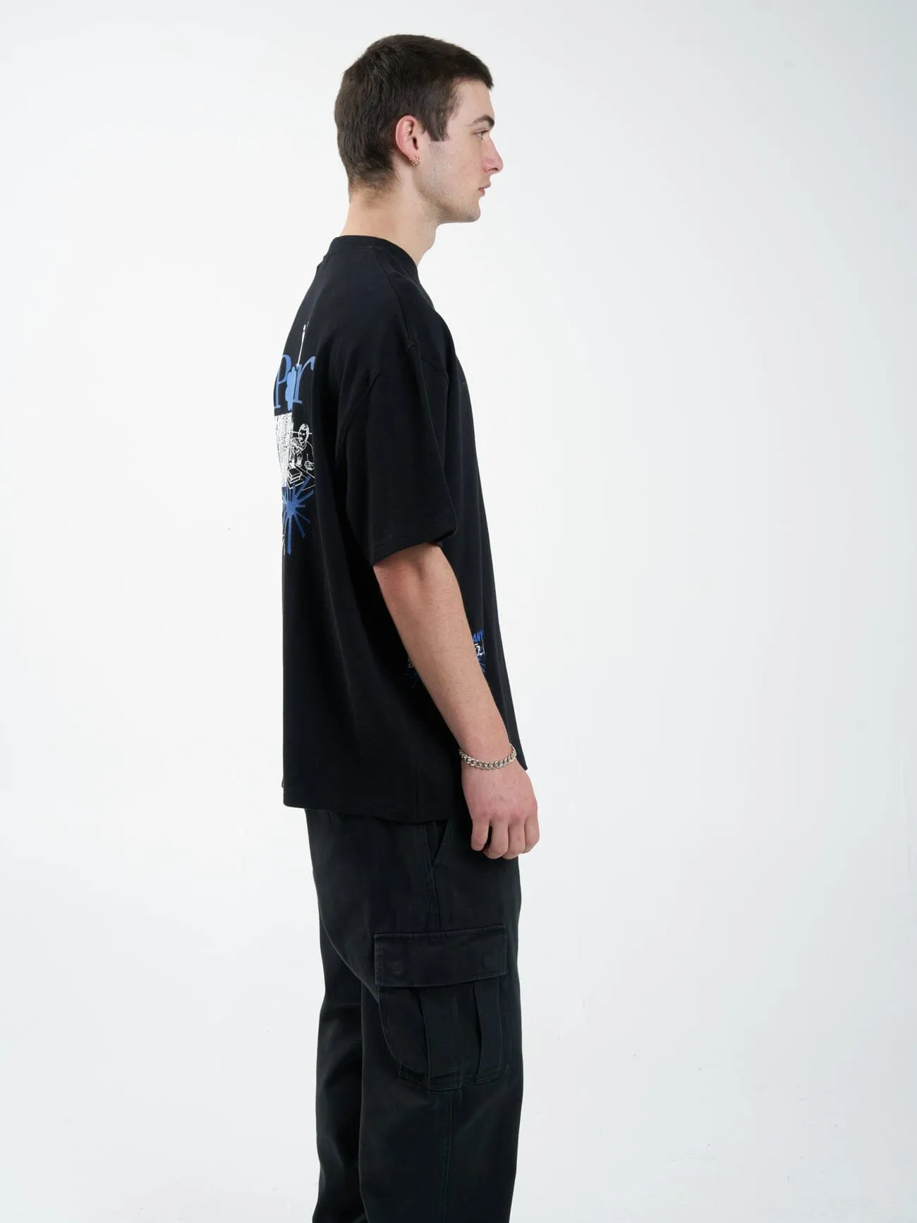 All Power Oversized Fit Tee - Black sold by Thrills product image thumbnail 4