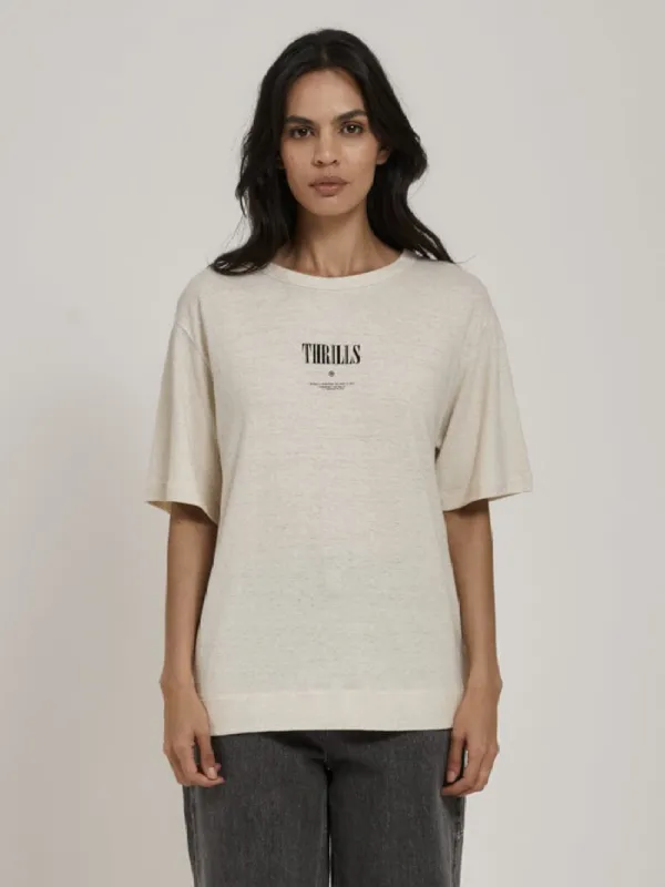 As You Are Hemp Box Fit Tee - Unbleached sold by Thrills