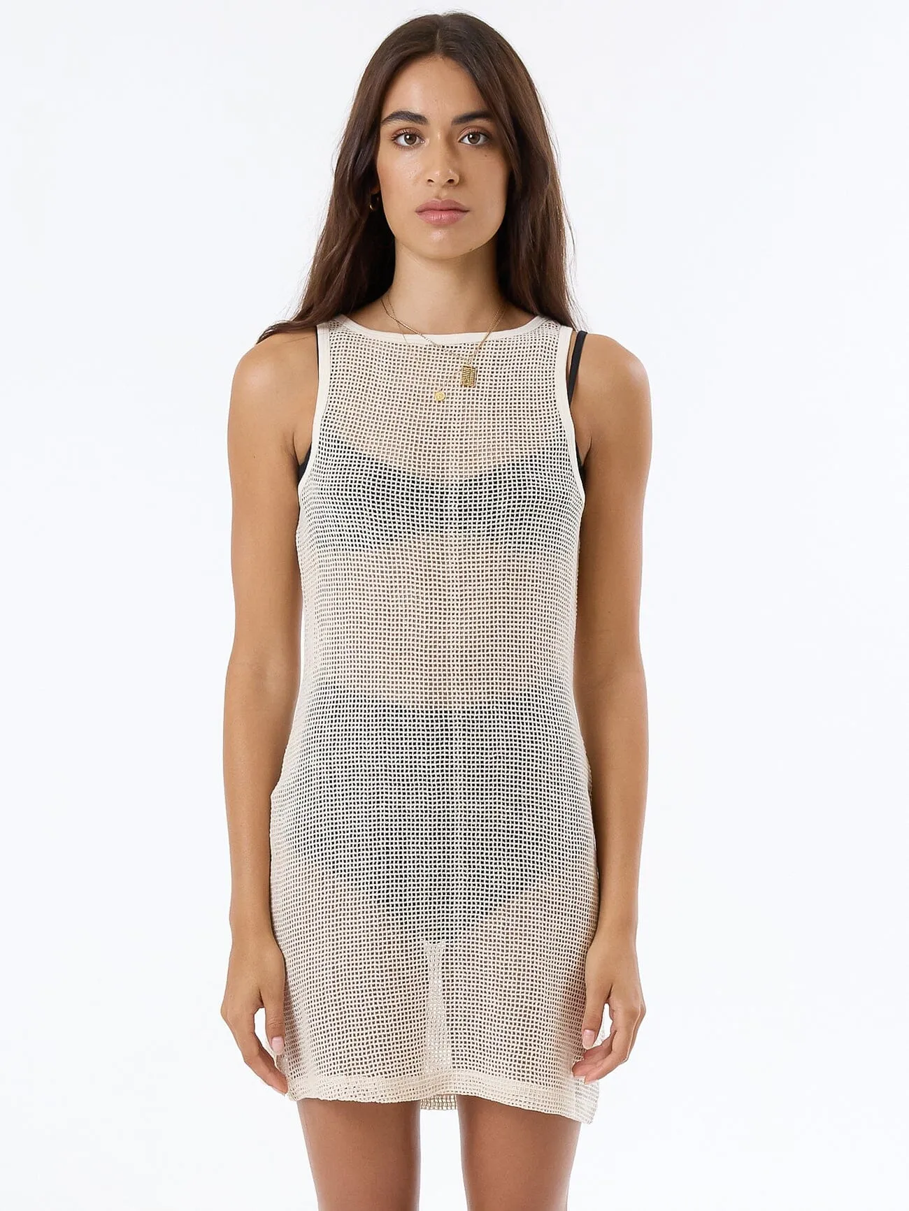 Lattice Mini Dress - Unbleached sold by Thrills product image thumbnail 2