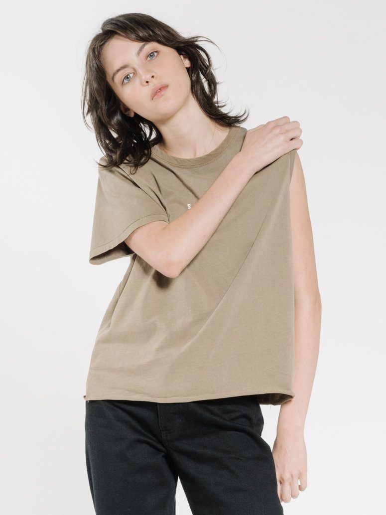 Minimal Thrills Relaxed Tee - Moss sold by Thrills product image thumbnail 3