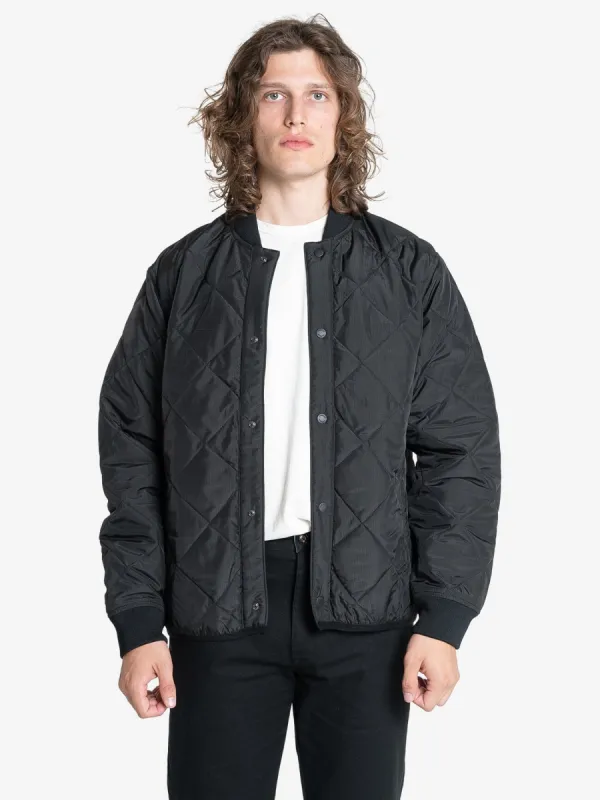 Minimal Thrills Quilt Work Jacket - Black sold by Thrills