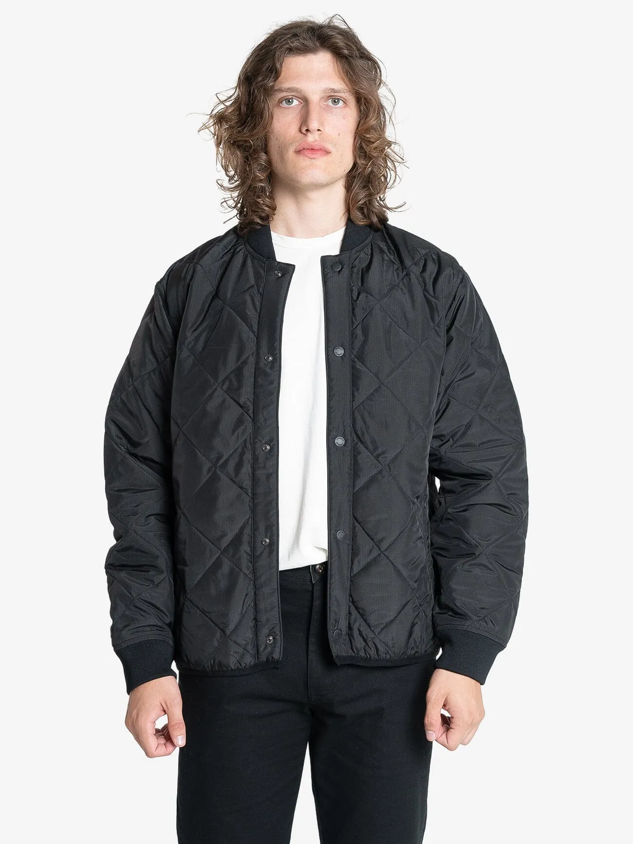 Minimal Thrills Quilt Work Jacket - Black sold by Thrills