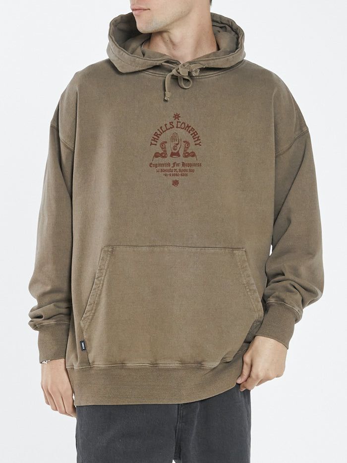 Engineered For Happiness Slouch Hood - Desert sold by Thrills