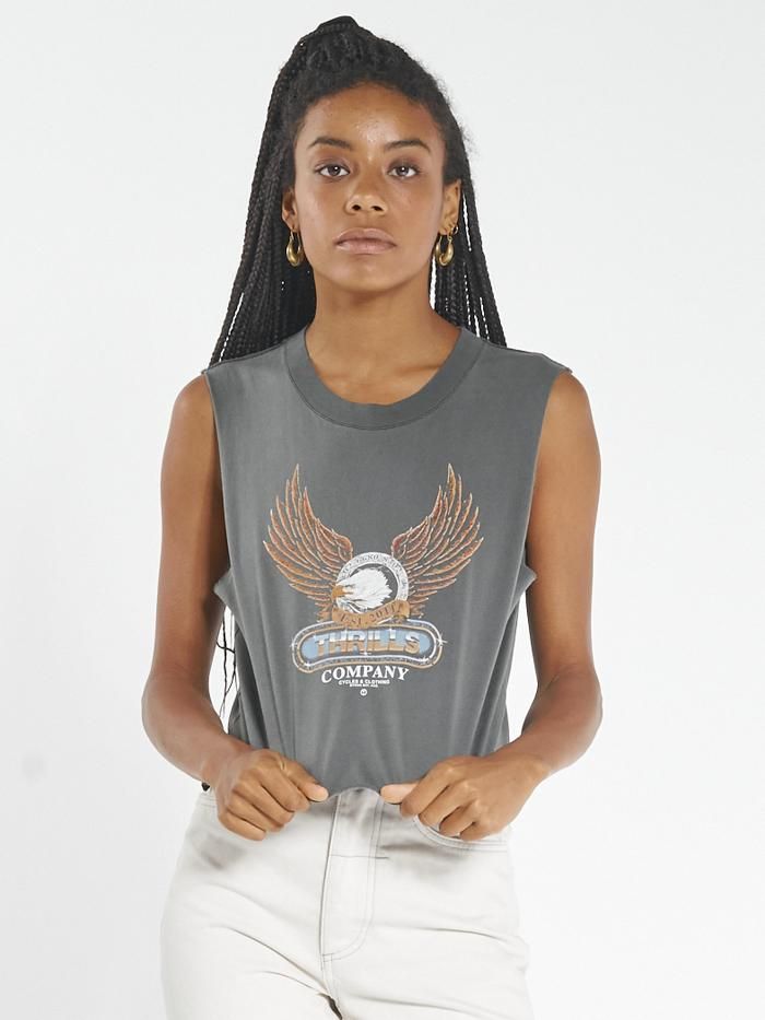 Steadfast Crop Muscle - Merch Black sold by Thrills