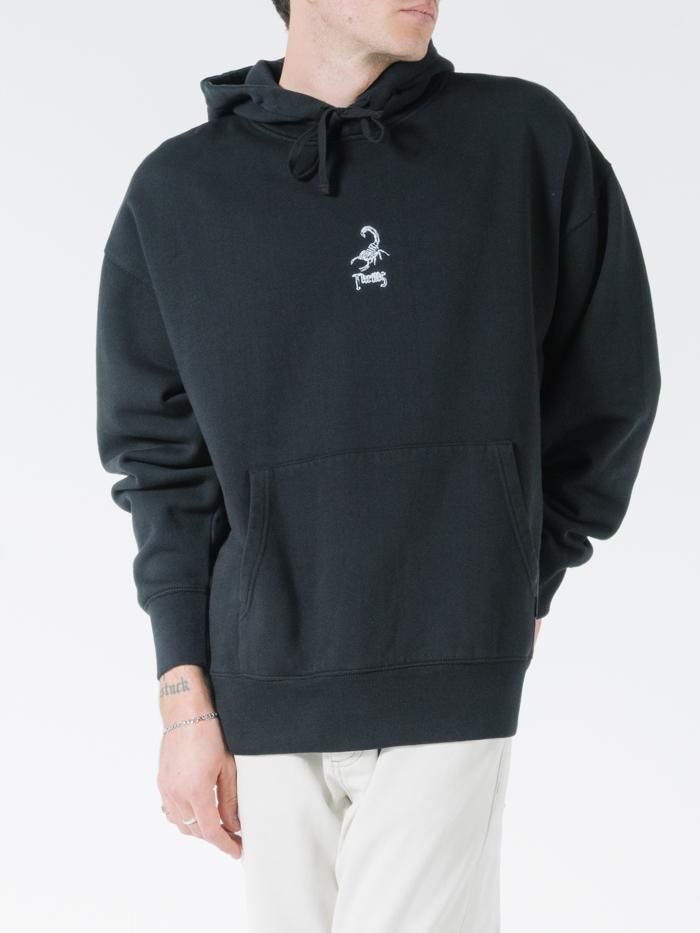 Scorpion Island Slouch Pull On Hood - Black sold by Thrills