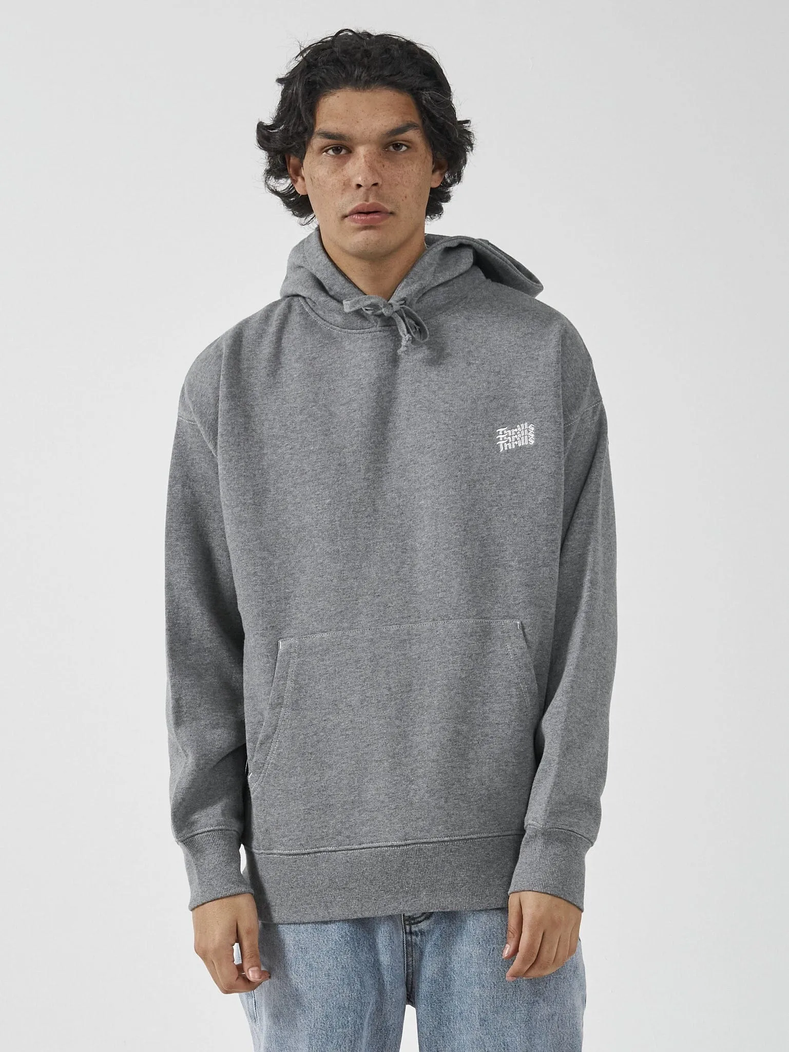 Forever Thrills Slouch Pull On Hood - Dark Charcoal Marle sold by Thrills