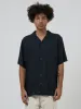 Hemp Minimal Thrills Bowling Shirt - Black sold by Thrills