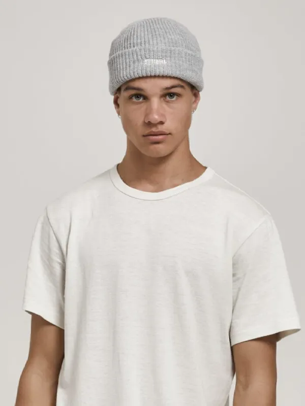 Minimal Thrills Beanie - Grey Marle sold by Thrills