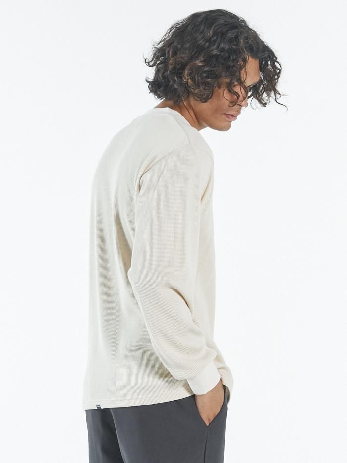 Waffle Long Sleeve Crew - Unbleached sold by Thrills product image thumbnail 2