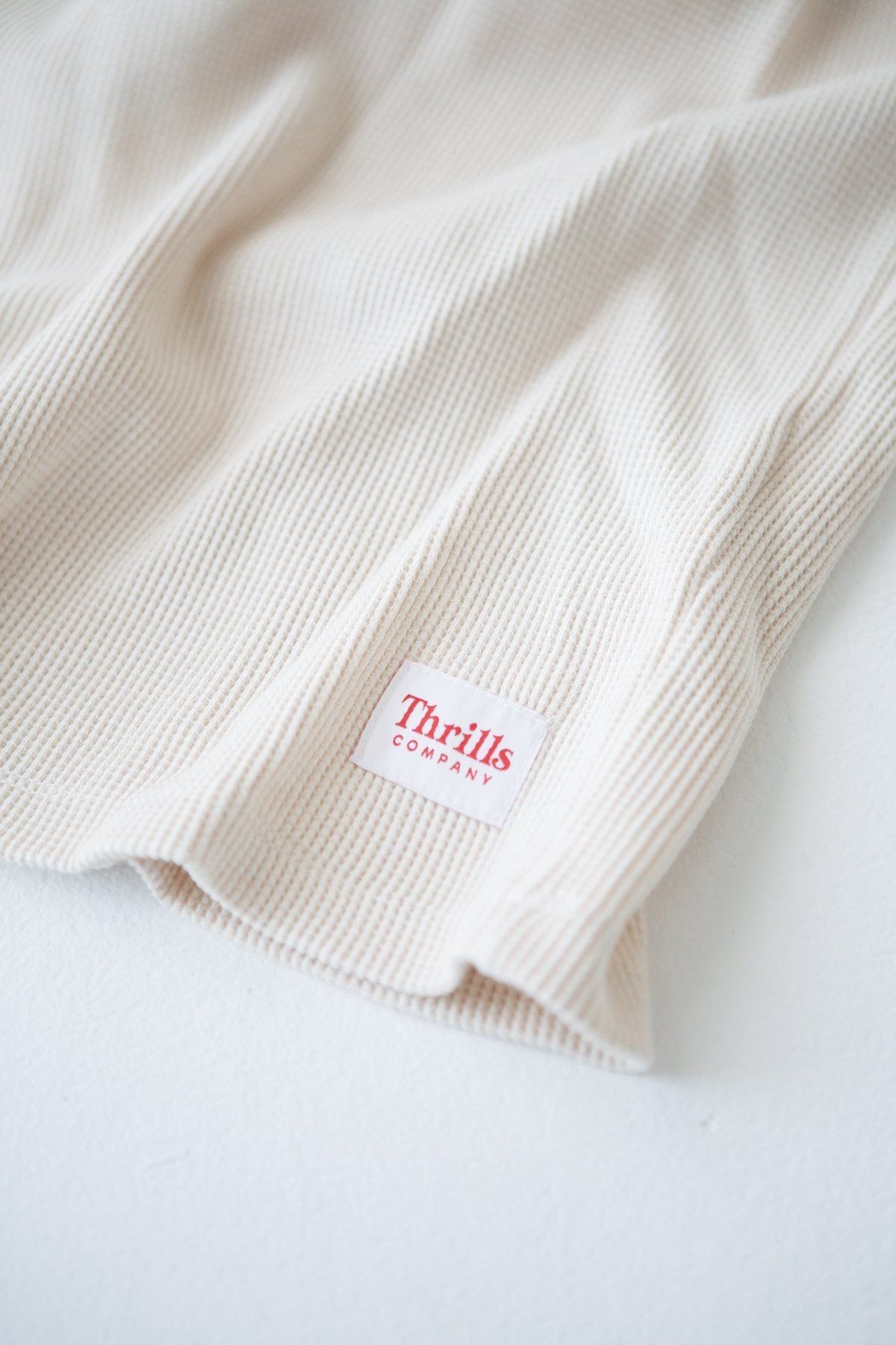 Waffle Long Sleeve Crew - Unbleached sold by Thrills product image thumbnail 5