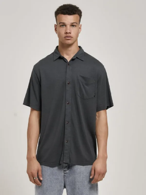 Hemp Thrills Oversized Short Sleeve Jersey Shirt - Petrol sold by Thrills